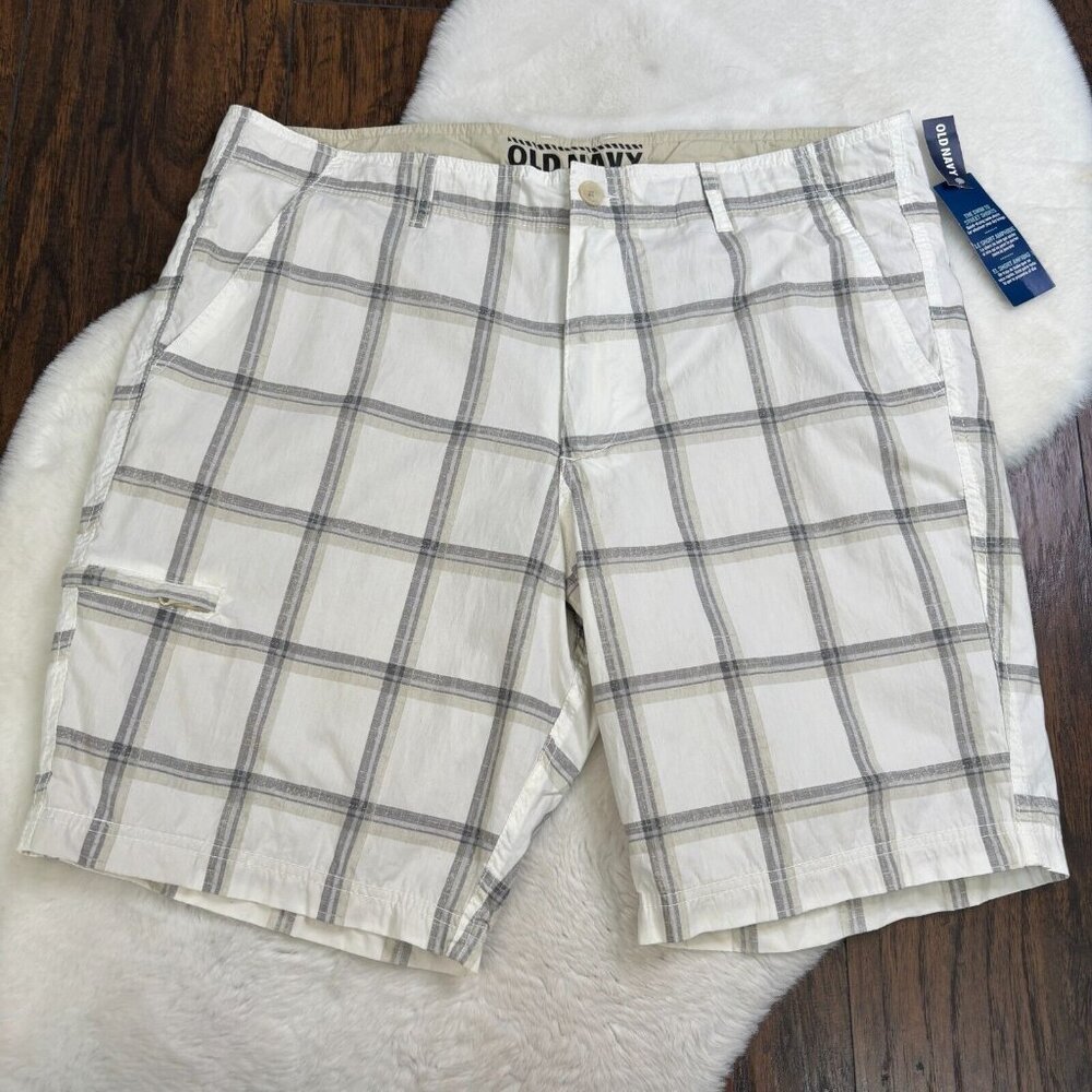 Old Navy Hybrid‎ Shorts 40 Plaid Swim to Street Quick-Dry Board Shorts Men's NWT
